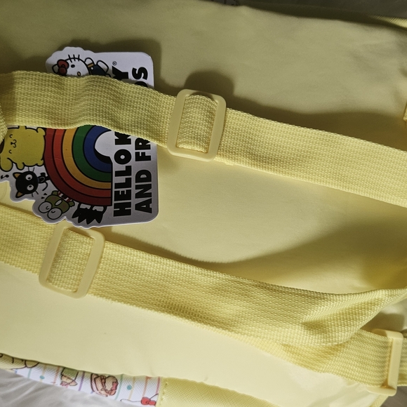 Hello Kitty and Pompompurin Yellow Backpack - Picture 2 of 2